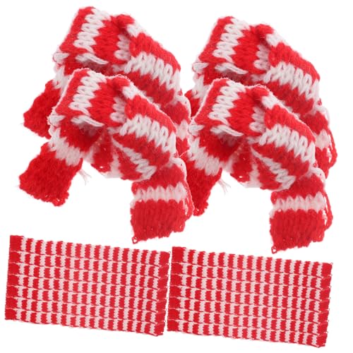 Supvox 20 Stück Teiliges Mini schal für Puppen Dekorative Wollschals mit Roten und Weißen Streifen Weiche Mini schals als Partyzubehör und Puppen deko für Bastelprojekte und Supvox 20 Stück Teiliges Mini schal für Puppen Dekorative Wollschals mit Roten und Weißen Streifen Weiche Mini schals als Partyzubehör und Puppen deko für Bastelprojekte und von Supvox