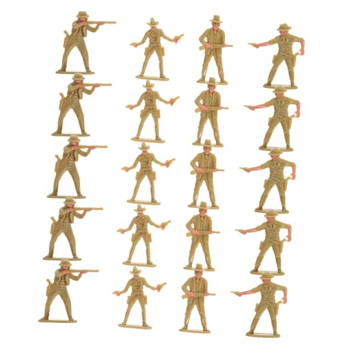 Supvox 20 Stück Teiliges Western Cowboy Figuren Kunststoff Miniatur Skulpturen Realistische Actionfiguren für Sandtisch Architekturmodell Rollenspiel und Tischdekoration Supvox 20 Stück Teiliges Western Cowboy Figuren Kunststoff Miniatur Skulpturen Realistische Actionfiguren für Sandtisch Architekturmodell Rollenspiel und Tischdekoration von Supvox