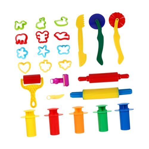 Supvox 25 Stück Teiliges DIY Knetwerkzeug Set für Bunte Kunststoff Knetformen Kreative Modellierwerkzeuge für Kindergarten und Vorschule Tolles für Mädchen und Jungen Supvox 25 Stück Teiliges DIY Knetwerkzeug Set für Bunte Kunststoff Knetformen Kreative Modellierwerkzeuge für Kindergarten und Vorschule Tolles für Mädchen und Jungen von Supvox