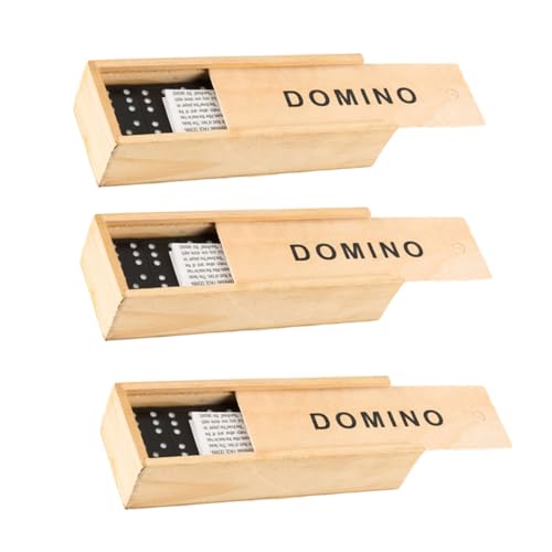 Supvox 3 Sätze Holz Domino Set Schwarz mit Weißen Punkten Pädagogisches Brettspiel für Ab Jahren Zahlen Domino Steine zum Bauen und Familienspiel Klassisches Doppel sechs Supvox 3 Sätze Holz Domino Set Schwarz mit Weißen Punkten Pädagogisches Brettspiel für Ab Jahren Zahlen Domino Steine zum Bauen und Familienspiel Klassisches Doppel sechs von Supvox