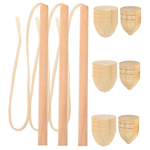 Supvox 3 Sätze Holzkreisel Set Fidget Xylophon Gyroskop Interessanter Traditioneller Kreisel Lustiger Kreisel Versorgungskreisel Für Tragbare Kreisel von Supvox