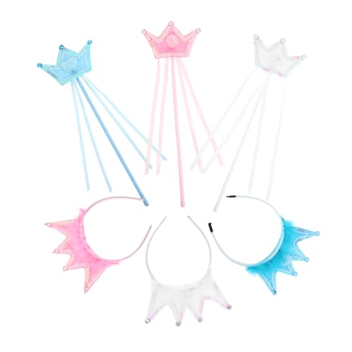 Supvox 3 Sätze Teiliges Prinzessin Kostüm mit Krone und Zauberstab Leichtes Mädchen Dress-up Zubehör für Halloween Weihnachten Geburtstag Rollenspiel und Festlichkeiten Supvox 3 Sätze Teiliges Prinzessin Kostüm mit Krone und Zauberstab Leichtes Mädchen Dress-up Zubehör für Halloween Weihnachten Geburtstag Rollenspiel und Festlichkeiten von Supvox