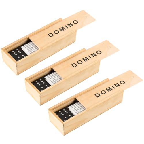 Supvox 3sätze Teiliges Set Aus Schwarzen Holz-Domino-bausteinen Pädagogisches Spielzeug Für Stapelbare Dominosteine Gesellschaftsspiel Für Drinnen Und Draußen Mit Praktischem Supvox 3sätze Teiliges Set Aus Schwarzen Holz-Domino-bausteinen Pädagogisches Spielzeug Für Stapelbare Dominosteine Gesellschaftsspiel Für Drinnen Und Draußen Mit Praktischem von Supvox