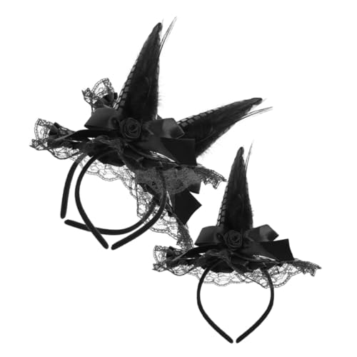 Supvox 3 Stück Hexenhut Haarreif mit Pailletten und Spitze Halloween Hexenhut Haarband Leichtes Flexibles Party-cosplay Accessoire für Damen und Mädchen Supvox 3 Stück Hexenhut Haarreif mit Pailletten und Spitze Halloween Hexenhut Haarband Leichtes Flexibles Party-cosplay Accessoire für Damen und Mädchen von Supvox