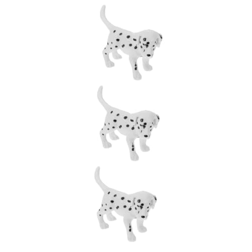 Supvox 3 Stück Simulation Hundespielzeug Simulation Tierfigur Simulation Welpenschmuck Hundeskulptur Hundefigur Modell Desktop Hundedekoration Simuliertes Welpenmodell Hundeform Ornament von Supvox