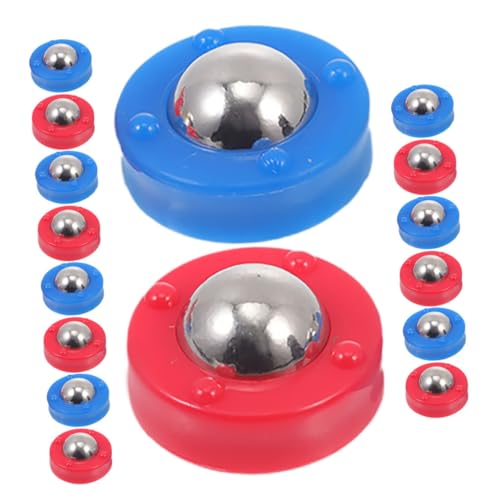 Supvox 32st Kicker Zubehör Ersatz-Shuffleboard-Rollen Mini-Shuffleboard-ersatzpucks Zubehör Für Shuffleboard-Spiele Board-Mini-Roller Pucks Für Tisch-Curling-Spiele Gleitkugeln Eisen von Supvox