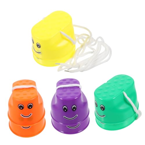 Supvox 4 Paare Stelzen Eimer mit Rutschfester Oberfläche und Verstellbarem Seil Kunststoff Balancieren für Jungen und Mädchen Motorische Fähigkeiten und Gleichgewichtstraining Drinnen Supvox 4 Paare Stelzen Eimer mit Rutschfester Oberfläche und Verstellbarem Seil Kunststoff Balancieren für Jungen und Mädchen Motorische Fähigkeiten und Gleichgewichtstraining Drinnen von Supvox