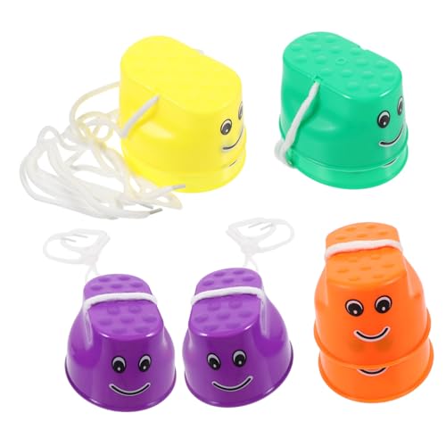 Supvox 4 Stelzen Eimer Stilts aus Dickem Kunststoff mit Verstellbarem Seil rutschfest für Balance Training und Outdoor Geeignet für Jungen Mädchen Ab Jahren Supvox 4 Stelzen Eimer Stilts aus Dickem Kunststoff mit Verstellbarem Seil rutschfest für Balance Training und Outdoor Geeignet für Jungen Mädchen Ab Jahren von Supvox