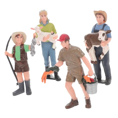 Supvox 4 Stück Teiliges Bauernhof Figuren Realistische Miniatur Bauernhof Menschen Modelle Pädagogisches Dekoration für Supvox 4 Stück Teiliges Bauernhof Figuren Realistische Miniatur Bauernhof Menschen Modelle Pädagogisches Dekoration für von Supvox