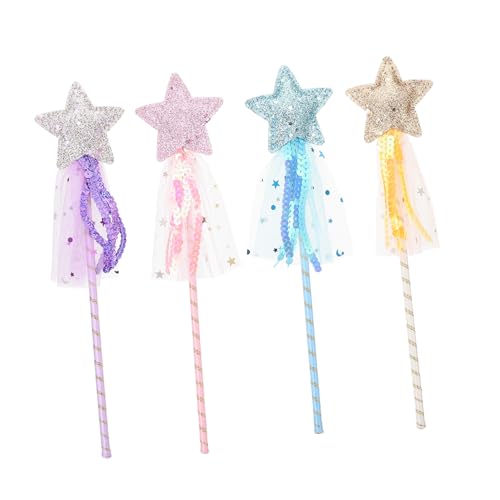Supvox 4 Stück Teiliges Bunter Stern für Mädchen Cartoon Feenstab für Kostüm Party und Bühnenauftritte Handlich und Farbenfroh für Dress Up und Rollenspiele Supvox 4 Stück Teiliges Bunter Stern für Mädchen Cartoon Feenstab für Kostüm Party und Bühnenauftritte Handlich und Farbenfroh für Dress Up und Rollenspiele von Supvox