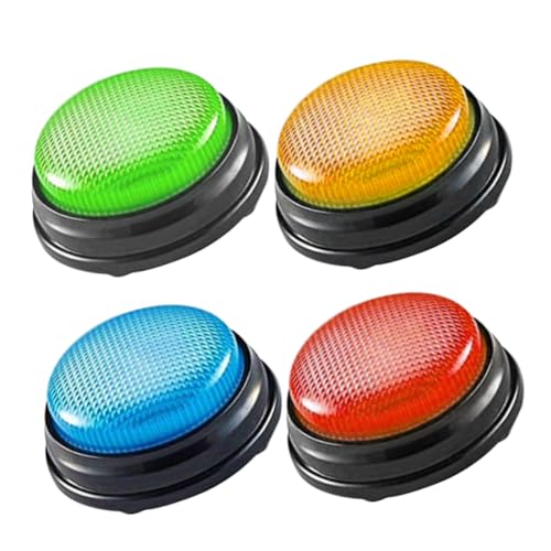 Supvox 4 Stück Teiliges Buzzer mit Farbigem Sound für Quizspiele und Spielshows Robuster Kunststoff Interaktives Lernspielzeug für Klassenzimmer und Teamwettbewerbe Supvox 4 Stück Teiliges Buzzer mit Farbigem Sound für Quizspiele und Spielshows Robuster Kunststoff Interaktives Lernspielzeug für Klassenzimmer und Teamwettbewerbe von Supvox