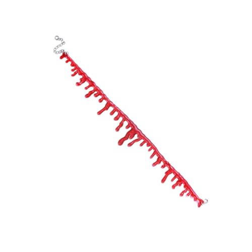Supvox 4 Stück Teiliges Gothic Halloween Blutkette Handgefertigt Rote Halsketten Choker für Party Ball Einzigartige Schmuck Supvox 4 Stück Teiliges Gothic Halloween Blutkette Handgefertigt Rote Halsketten Choker für Party Ball Einzigartige Schmuck von Supvox