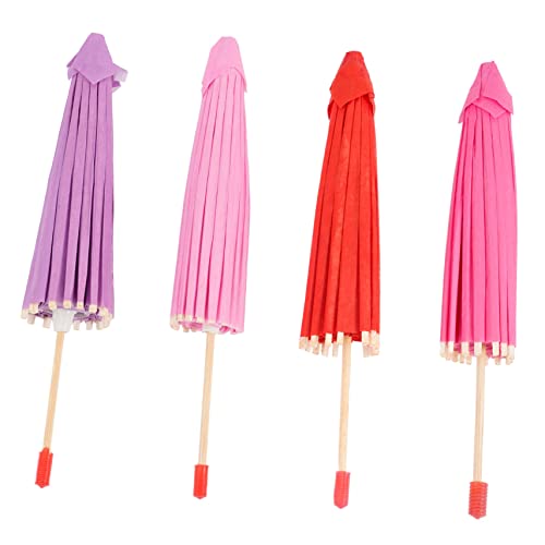 Supvox 4 Stück Teiliges Mini Öl Papier schirme Bunte DIY Kindergarten Deko für Kreative Handarbeit Supvox 4 Stück Teiliges Mini Öl Papier schirme Bunte DIY Kindergarten Deko für Kreative Handarbeit von Supvox