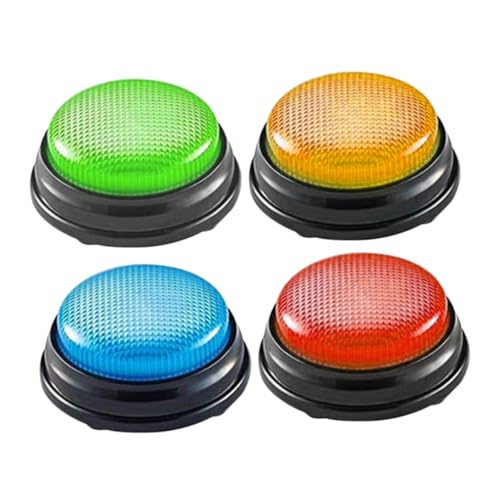 Supvox 4 Stück Teiliges Spiel Buzzer mit Einzigartigem Sound Kindgerechte Reaktionsspiel Buzzer für Quiz und Klassenzimmer Interaktives Lernspielzeug Schnelligkeit und Teamwettbewerben Supvox 4 Stück Teiliges Spiel Buzzer mit Einzigartigem Sound Kindgerechte Reaktionsspiel Buzzer für Quiz und Klassenzimmer Interaktives Lernspielzeug Schnelligkeit und Teamwettbewerben von Supvox