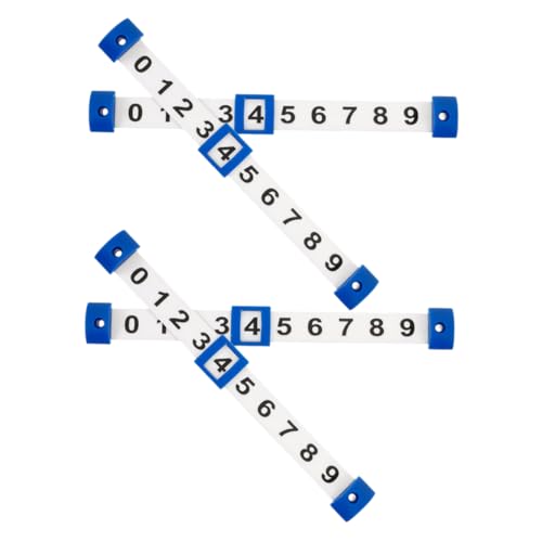 Supvox 4 Stück Tischfußball Punktezähleranzeige Scoring-Score-zähler-indikator Kicker-ersatzspieler Wasserdichter Punktezähler Für Schwimmbäder Fußball-Scoring-Einheit Plastik Blue von Supvox