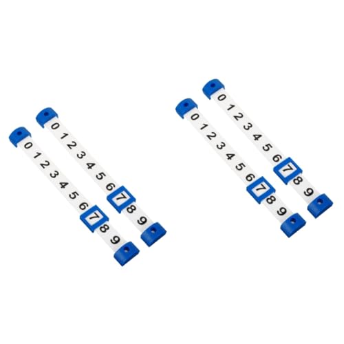 Supvox 4 Stück Tischfußballtorschütze Mehrzweck-Wertungszähler Kleiner Punktezähler Tischfußball-Punktezähler tragbare Score-Marker Punktezähler für Tischspiele Scores-Gerät Plastik von Supvox