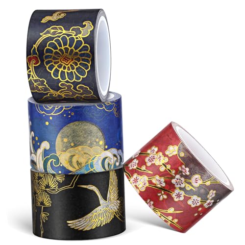 Supvox 4rollen Washi-Tape Dekoratives Retro-Klebeband Aus Abdeckpapiermaterial Für Scrapbooks Karten Und Bastelarbeiten Mit Vintage-Motiven Und Einfachem Anbringen Supvox 4rollen Washi-Tape Dekoratives Retro-Klebeband Aus Abdeckpapiermaterial Für Scrapbooks Karten Und Bastelarbeiten Mit Vintage-Motiven Und Einfachem Anbringen von Supvox