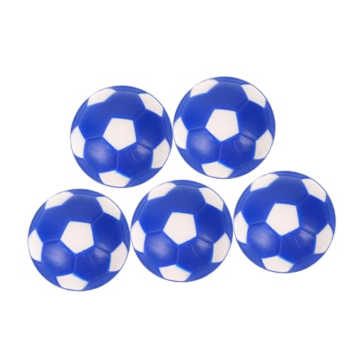 Supvox 5 Stück Fußballmaschine Fußballfisch Fußballspiele Tischfußball Kleine Fußbälle Tischfussball Offizielle Kickerbälle Foosballkugeln Tischspiel Fußbälle Fußball Ball Blue PVC von Supvox