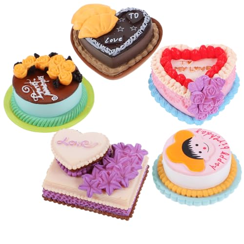 Supvox 5 Stücke Feier Kuchen Spielzeug Für Geburtstag Hochzeit Mini Gefälschte Kuchen Für Puppenhaus Supvox 5 Stücke Feier Kuchen Spielzeug Für Geburtstag Hochzeit Mini Gefälschte Kuchen Für Puppenhaus von Supvox