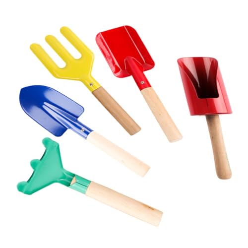 Supvox 5 Stück Teiliges Gartenset mit Stabilem Holzgriff Kindersichere Gartengabel Rechen und Schaufel Robustes Gartenspielzeug für Jungen und Mädchen für Gartenarbeit und Outdoor Supvox 5 Stück Teiliges Gartenset mit Stabilem Holzgriff Kindersichere Gartengabel Rechen und Schaufel Robustes Gartenspielzeug für Jungen und Mädchen für Gartenarbeit und Outdoor von Supvox