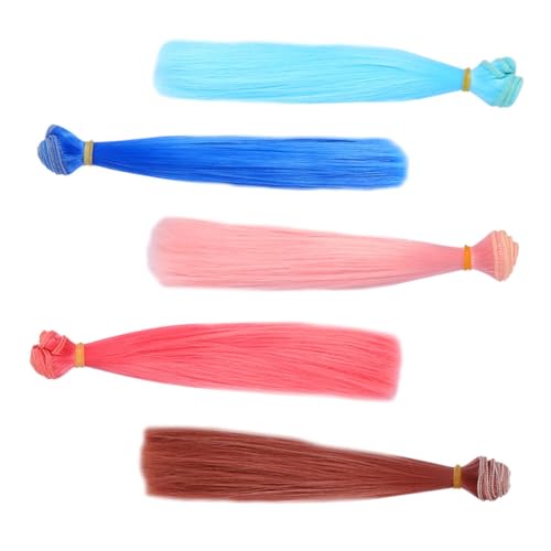 Supvox 5 Stück Teiliges Puppenhaar Hochtemperaturfaser Gerade Haarverlängerungen DIY Basteln Vielseitige Farben Realistisches Weiches Puppenhaar für Kreative Puppenperücken Herstellung Supvox 5 Stück Teiliges Puppenhaar Hochtemperaturfaser Gerade Haarverlängerungen DIY Basteln Vielseitige Farben Realistisches Weiches Puppenhaar für Kreative Puppenperücken Herstellung von Supvox