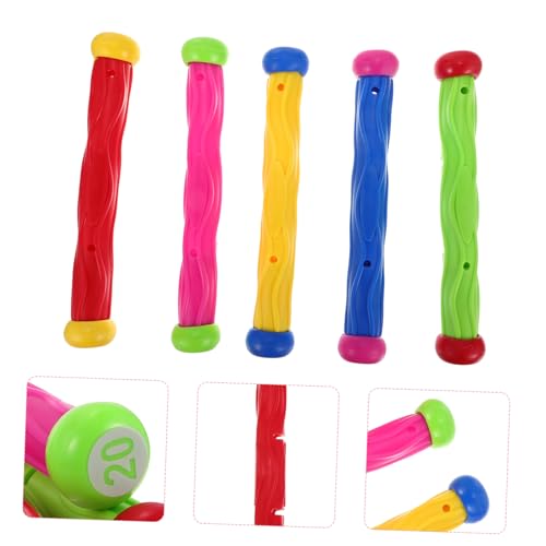 Supvox 5 Stück Teiliges Tauchstäbe für Robustes Schwimmspielzeug für Pool Unterwasser Tauchtraining Sicher und Langlebig als Sommerliches Wasserspielzeug Supvox 5 Stück Teiliges Tauchstäbe für Robustes Schwimmspielzeug für Pool Unterwasser Tauchtraining Sicher und Langlebig als Sommerliches Wasserspielzeug von Supvox