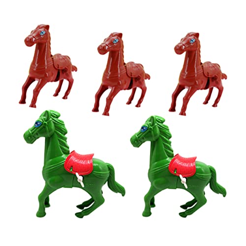 Supvox 5 Stück Teiliges Wind Up Pferdespielzeug aus Robustem Kunststoff Nostalgisches Aufziehspielzeug für Sicher Stabil Fördert Koordination und Fantasie Farblich Zufällige Farbe Supvox 5 Stück Teiliges Wind Up Pferdespielzeug aus Robustem Kunststoff Nostalgisches Aufziehspielzeug für Sicher Stabil Fördert Koordination und Fantasie Farblich Zufällige Farbe von Supvox