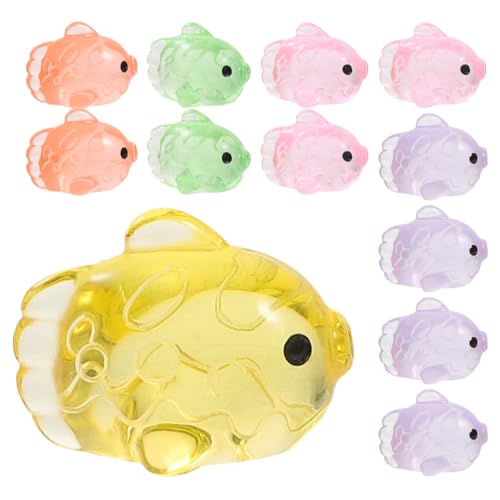 Supvox 50 Stück Mini-Fischfiguren Mini-Harz Künstlicher Fisch Tierskulpturen -Minifiguren Aquarium-Ornamente Für Feengarten Moos Landschaft Terrarium Diy-Handwerk von Supvox