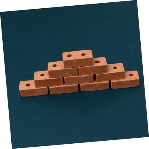 Supvox 50 Stück Teiliges Mini Ziegelstein Modell mit Löchern Simulierte Rote Keramikziegel DIY Sandtisch Bauzubehör für Garten Architektur Puppenhaus Kreatives für Erwachsene Supvox 50 Stück Teiliges Mini Ziegelstein Modell mit Löchern Simulierte Rote Keramikziegel DIY Sandtisch Bauzubehör für Garten Architektur Puppenhaus Kreatives für Erwachsene von Supvox