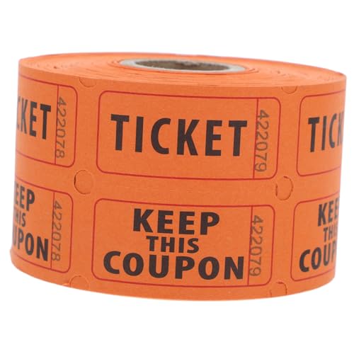 Supvox 500 Stück Doppelte Raffle Tickets Rolle mit Fortlaufender für Veranstaltungen Partys Tombola Fundraiser Orangefarbene Eintrittskarten mit Beschreibbarem Bereich für Gästedaten Supvox 500 Stück Doppelte Raffle Tickets Rolle mit Fortlaufender für Veranstaltungen Partys Tombola Fundraiser Orangefarbene Eintrittskarten mit Beschreibbarem Bereich für Gästedaten von Supvox