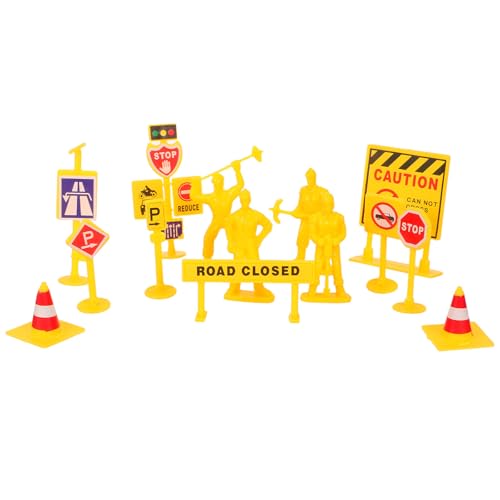 Supvox 6 Beutel Miniatur-Verkehrszeichen, Absperrkegel, Ornamente, BAU-Lernspielzeug, Transportsicherheit, Straßensperren, Figur für Schule und Urlaub Supvox 6 Beutel Miniatur-Verkehrszeichen, Absperrkegel, Ornamente, BAU-Lernspielzeug, Transportsicherheit, Straßensperren, Figur für Schule und Urlaub von Supvox