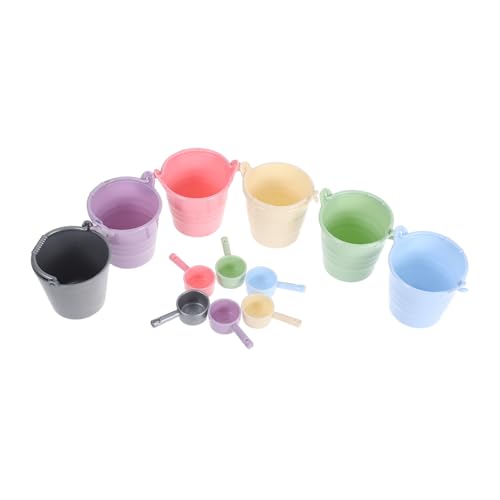 Supvox Kleiner Sandeimer für Kinder 6 Stück Tragbares Strandspielzeug Sandkasten Spielzeug Gartenzubehör für Kleinkinder Wasserwerkzeug für Puppenhaus Supvox Kleiner Sandeimer für Kinder 6 Stück Tragbares Strandspielzeug Sandkasten Spielzeug Gartenzubehör für Kleinkinder Wasserwerkzeug für Puppenhaus von Supvox