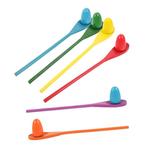 Supvox 6 Sätze Teiliges Balancespiel Holz Ei Löffel Bunt für Gleichgewichtstraining Sensorisches Lernspielzeug für Geburtstag und Outdoor Spiele Junge Mädchen Supvox 6 Sätze Teiliges Balancespiel Holz Ei Löffel Bunt für Gleichgewichtstraining Sensorisches Lernspielzeug für Geburtstag und Outdoor Spiele Junge Mädchen von Supvox