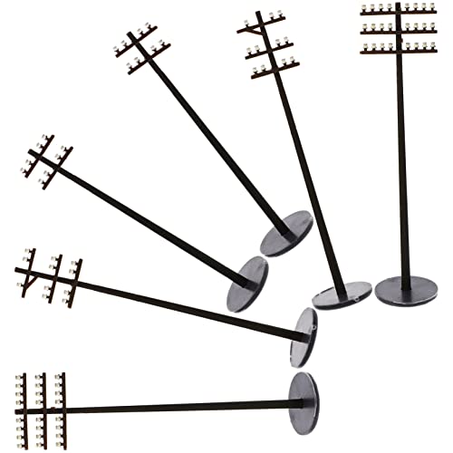 Supvox 6 Stücke Miniatur Pole Für Zug Layout Garten Decor Jungen Und Mädchen Spielzeug Supvox 6 Stücke Miniatur Pole Für Zug Layout Garten Decor Jungen Und Mädchen Spielzeug von Supvox