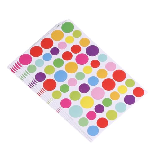 Supvox 6 Stück Teiliges Bunte Selbstklebende Rundsticker Vielseitig für Scrapbooking Kalender Kinderbasteln Schadstofffrei und Rückstandslos Entfernbar für Schule Büro Zuhause Supvox 6 Stück Teiliges Bunte Selbstklebende Rundsticker Vielseitig für Scrapbooking Kalender Kinderbasteln Schadstofffrei und Rückstandslos Entfernbar für Schule Büro Zuhause von Supvox