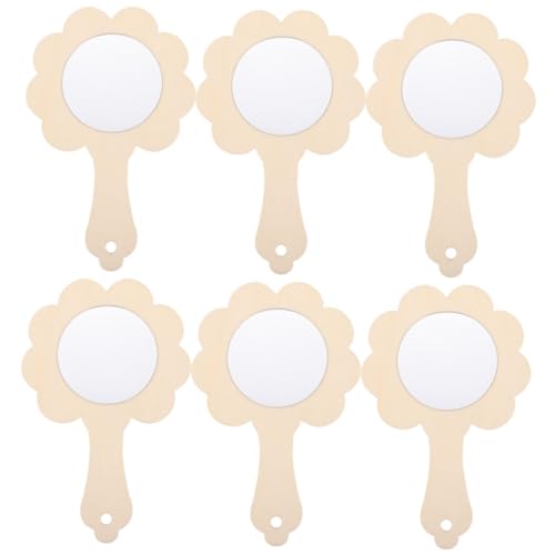 Supvox 6 Stück Teiliges DIY Holz Handspiegel Leichte Tragbare Mini Spiegel für Unbemalte Holzspiegel zum Bemalen und Basteln Geeignet für Kreative Malprojekte und Geschenkideen Supvox 6 Stück Teiliges DIY Holz Handspiegel Leichte Tragbare Mini Spiegel für Unbemalte Holzspiegel zum Bemalen und Basteln Geeignet für Kreative Malprojekte und Geschenkideen von Supvox