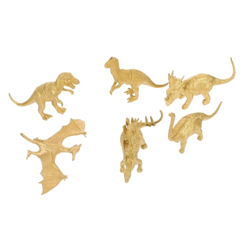 Supvox 6 Stück Teiliges Dinosaurier Modellset Goldfarbene Dekofiguren aus Massivem Material Realistische Tierstatue für Garten Büro Kinderzimmer und Kreative Wohnraumdekoration Supvox 6 Stück Teiliges Dinosaurier Modellset Goldfarbene Dekofiguren aus Massivem Material Realistische Tierstatue für Garten Büro Kinderzimmer und Kreative Wohnraumdekoration von Supvox