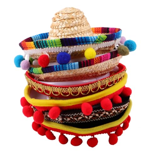 Supvox 6 Stück Teiliges Mini Mexikanische Sombrero Stirnbänder aus Langlebigem Material Bunter Mexikanischer Volksstil Geeignet für Frauen für Festivals Karneval und Partyspaß Supvox 6 Stück Teiliges Mini Mexikanische Sombrero Stirnbänder aus Langlebigem Material Bunter Mexikanischer Volksstil Geeignet für Frauen für Festivals Karneval und Partyspaß von Supvox