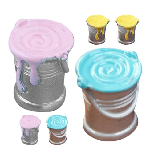 Supvox 6 Stück Teiliges Simulation Mini Haus Farbeimer Modell Puppenhaus Dekoration Realistische Kleine Eimer Bastelbedarf für Mini Hauskunst Supvox 6 Stück Teiliges Simulation Mini Haus Farbeimer Modell Puppenhaus Dekoration Realistische Kleine Eimer Bastelbedarf für Mini Hauskunst von Supvox