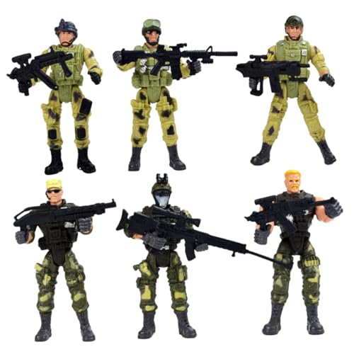 Supvox 6 Stück Teiliges Special Forces Spielzeugset für Langlebige Kunststoff Soldatenmodelle in Verschiedenen Posen Fördert Hand Auge koordination und Wissen über Spezialkräfte Supvox 6 Stück Teiliges Special Forces Spielzeugset für Langlebige Kunststoff Soldatenmodelle in Verschiedenen Posen Fördert Hand Auge koordination und Wissen über Spezialkräfte von Supvox