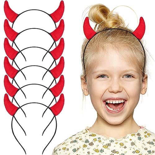 Supvox 6 stücke Weihnachten Stirnbänder Teufel Hörner Haarbänder Nette Weihnachten Urlaub Party Haarbänder Haarschmuck Party Supplies Geschenke von Supvox