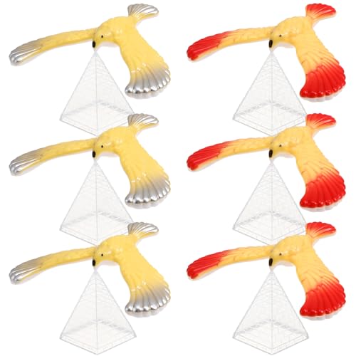 Supvox 6er-Pack Balance-Adler-spielzeuge: Balancierende Vögel aus Kunststoff mit Pyramidenständer – Pädagogisch Wertvolles Spielzeug für Den Schreibtisch im Büro Supvox 6er-Pack Balance-Adler-spielzeuge: Balancierende Vögel aus Kunststoff mit Pyramidenständer – Pädagogisch Wertvolles Spielzeug für Den Schreibtisch im Büro von Supvox