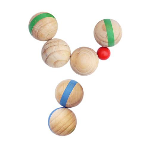 Supvox 7 Stück Teiliges Holz Boccia Robuste Outdoor sportbälle aus Stabilem Holz Sichere und Glatte Rollbälle für Spiel und Bewegung im Freien für Garten und Familie Supvox 7 Stück Teiliges Holz Boccia Robuste Outdoor sportbälle aus Stabilem Holz Sichere und Glatte Rollbälle für Spiel und Bewegung im Freien für Garten und Familie von Supvox