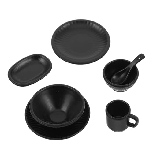 Supvox 7 Stück Teiliges Miniatur-Dollhouse Geschirrset mit Japanischem Streifenmuster Schalen Teller Tassen Vielseitig für Puppenhaus Dekoration DIY Fotografie Requisiten und Supvox 7 Stück Teiliges Miniatur-Dollhouse Geschirrset mit Japanischem Streifenmuster Schalen Teller Tassen Vielseitig für Puppenhaus Dekoration DIY Fotografie Requisiten und von Supvox