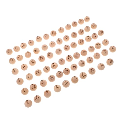 Supvox 75 Stück Holz Bingo Bälle Set Nummerierte Holzkugeln für Verlosungen Familienfeiern und Spiele Leicht und Tragbar Langlebige Gravur für Teamaktivitäten und Unterhaltung Supvox 75 Stück Holz Bingo Bälle Set Nummerierte Holzkugeln für Verlosungen Familienfeiern und Spiele Leicht und Tragbar Langlebige Gravur für Teamaktivitäten und Unterhaltung von Supvox