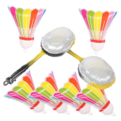 Supvox 8 Stück Teiliges Badminton Folienballon Aluminium Partydeko mit Bunten Badmintonbällen und Gelben Schlägern Langlebig Vielseitig Hängbar für Sport motto Geburtstagsfeiern Innen Supvox 8 Stück Teiliges Badminton Folienballon Aluminium Partydeko mit Bunten Badmintonbällen und Gelben Schlägern Langlebig Vielseitig Hängbar für Sport motto Geburtstagsfeiern Innen von Supvox