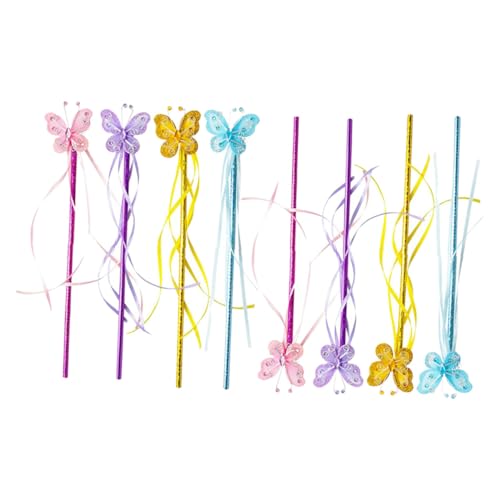 Supvox 8 Stück Teiliges Feenstab Bunten Schmetterlingsmotiven Leicht und Tragbar als Foto Requisite und Kostümzubehör für Mädchen zu Geburtstagsfeiern Rollenspielen und Bühnenauftritten Supvox 8 Stück Teiliges Feenstab Bunten Schmetterlingsmotiven Leicht und Tragbar als Foto Requisite und Kostümzubehör für Mädchen zu Geburtstagsfeiern Rollenspielen und Bühnenauftritten von Supvox