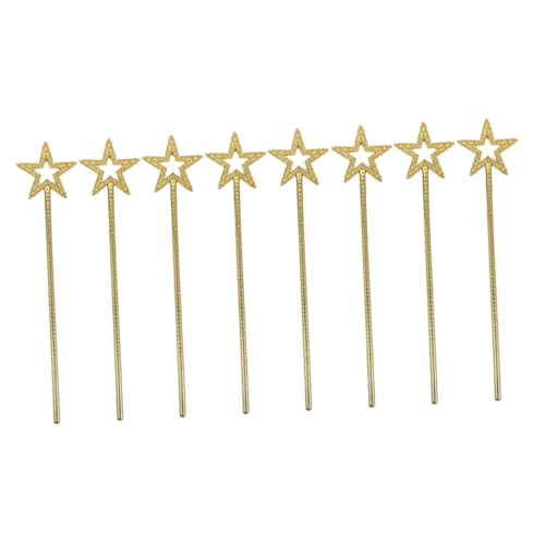 Supvox 8 Stück Teiliges Feenstäbe mit Fünfzackigem Stern Leichte Plastikstäbe für Tanzauftritte und Maskeraden Goldfarbene Feenstäbe als Party Bühnenprops für Mädchen Supvox 8 Stück Teiliges Feenstäbe mit Fünfzackigem Stern Leichte Plastikstäbe für Tanzauftritte und Maskeraden Goldfarbene Feenstäbe als Party Bühnenprops für Mädchen von Supvox