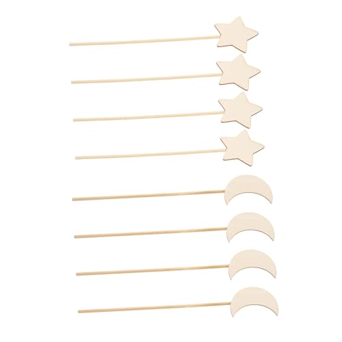 Supvox 8 Stück Teiliges Holz Zauberstäbe für Mädchen DIY Bastelset mit Mond und Sternmotiven Langlebig und Sicher für Kostümpartys Geburtstage und Kreative Rollenspiele Supvox 8 Stück Teiliges Holz Zauberstäbe für Mädchen DIY Bastelset mit Mond und Sternmotiven Langlebig und Sicher für Kostümpartys Geburtstage und Kreative Rollenspiele von Supvox