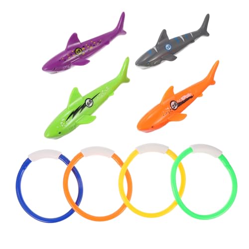 Supvox 8 Stück Teiliges Wasserspielzeug Weichen Tauchringen und Meeres spielzeugen Geeignet für Unterwasser tauchtraining und Poolspaß Sicher aus Glattem für Outdoor und Schwimmbad Supvox 8 Stück Teiliges Wasserspielzeug Weichen Tauchringen und Meeres spielzeugen Geeignet für Unterwasser tauchtraining und Poolspaß Sicher aus Glattem für Outdoor und Schwimmbad von Supvox